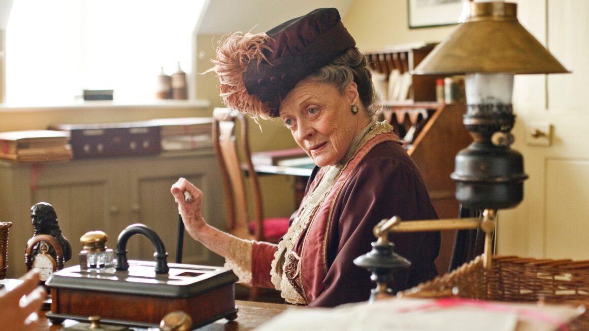 Maggie Smith as Violet Crawley in Downton Abbey.